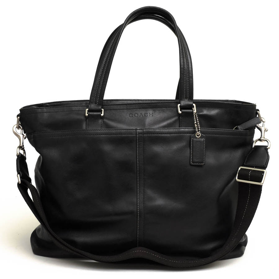 COACH トートバッグ コーチ F70673 LEXINGTON LEATHER BUSINESS TOTE レキシントン レザー ビジネス トート 牛革 カーフ 2WAY ショルダーバッグ 【中古】 1