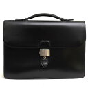 Dunhill ビジネスバッグ ダンヒル YR6060A Confidential Briefcase コンフィデンシャル 牛革 カーフ フラップ式 【中古】