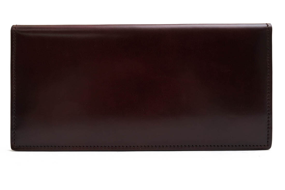 YUHAKU 長財布 ユハク YFC111 Diamant Cordovan Long Wallet ディアマント 馬革 コードバン 小銭入れなし 札入れ シボ革 シュリンクレザー 【中古】