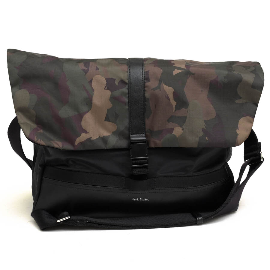 Paul Smith ショルダーバッグ ポールスミス M1A 5831 NAKED LADY CAMO PRINT ネイキッド レディ カモ プリント クロスボディ ボディバッグ 迷彩・カモフラージュ柄 メッセンジャーバッグ 【中古】