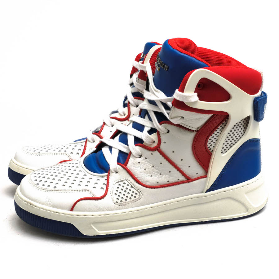 BALMAIN HOMME ハイカットスニーカー バルマンオム BH2 SHOES SNEAKER KEITH 牛革 バスケットシューズ 【中古】