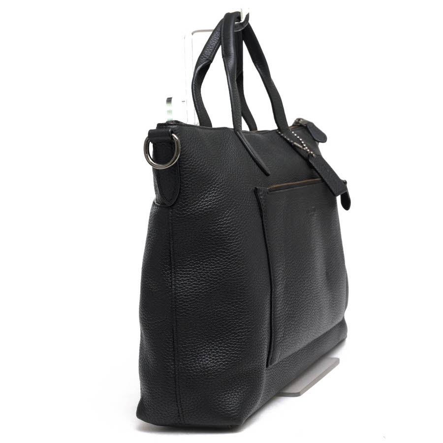 COACH ビジネスバッグ コーチ 72304 Manhattan Brief マンハッタン ブリーフ ペブルドレザー 牛革 ノートPC収納可 シボ革 シュリンクレザー 【中古】 3