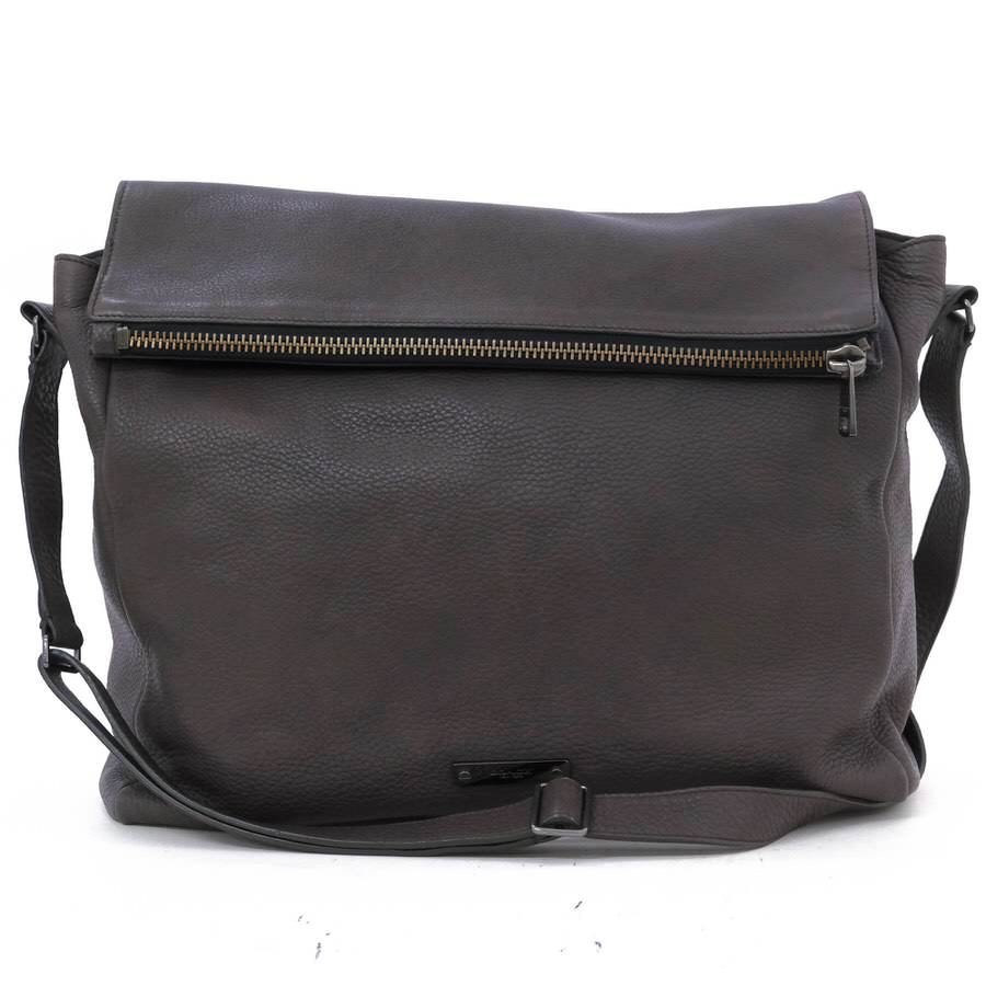 COACH - COACH ショルダーバッグ コーチ 71236 Thompson Zip Top Messenger in Leather トンプソン ジップ トップ メッセンジャー ペブルドレザー 牛革 A4サイズ収納可 メッセンジャーバッグ シボ革 シュリンクレザー 【中古】