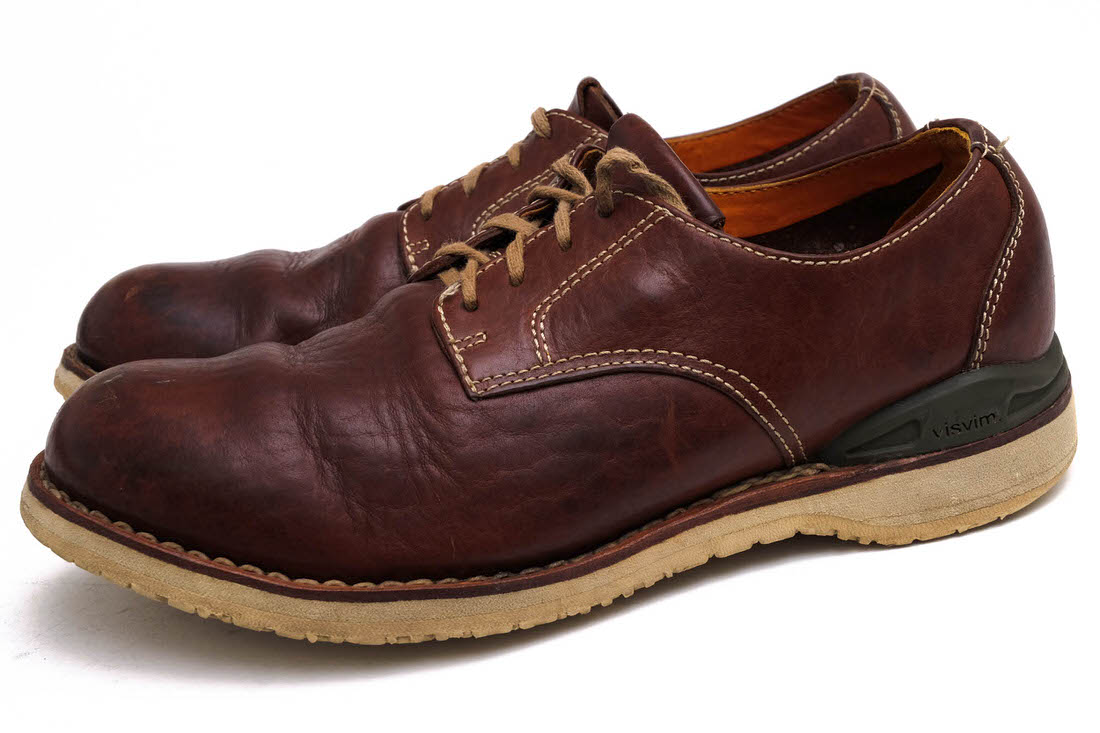 VISVIM ビジネスシューズ ビズビム 0113302002005 VIRGIL PLAIN TOE-FOLK F.I.L. EXCLUSIVE 牛革 プレーントゥ Vibramソール 【中古】