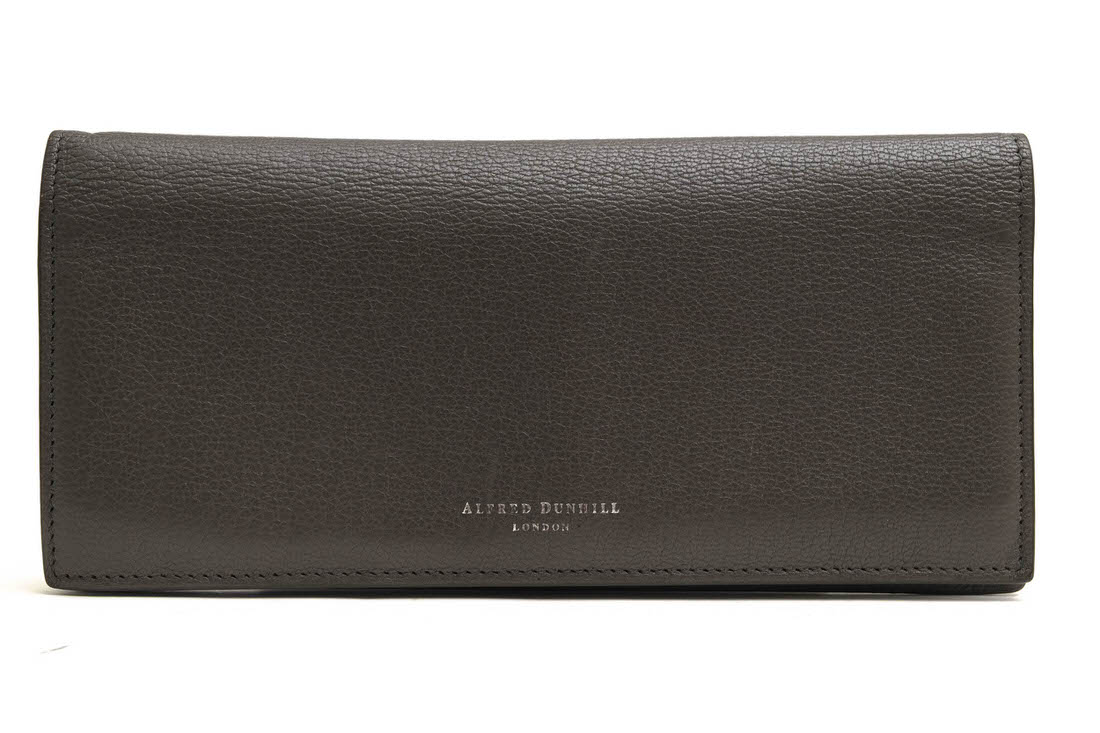 Dunhill 長財布 ダンヒル DU19R2101GS038 Duke Fine Leather Coat Wallet 10CC デューク 山羊革 ゴートスキン 小銭入れあり 二つ折り 【中古】
