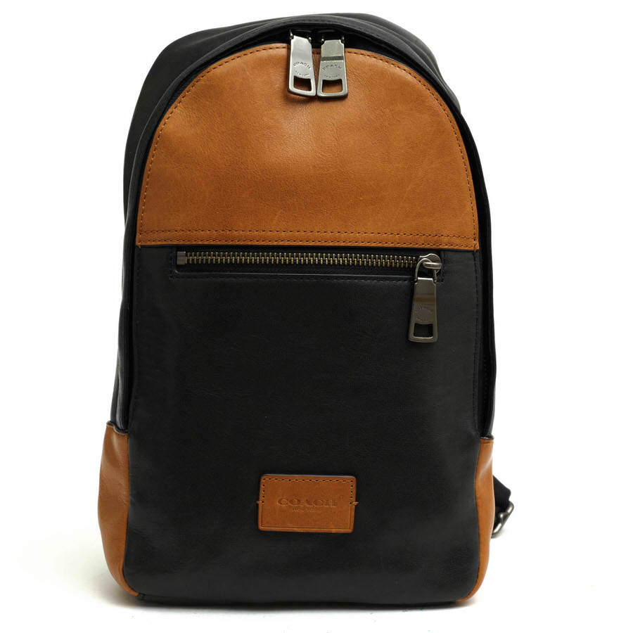 COACH - COACH ショルダーバッグ コーチ 72035 Campus Pack in Sport Calf キャンパス パック スポーツカーフ 牛革 ボディバッグ バイカラー 【中古】