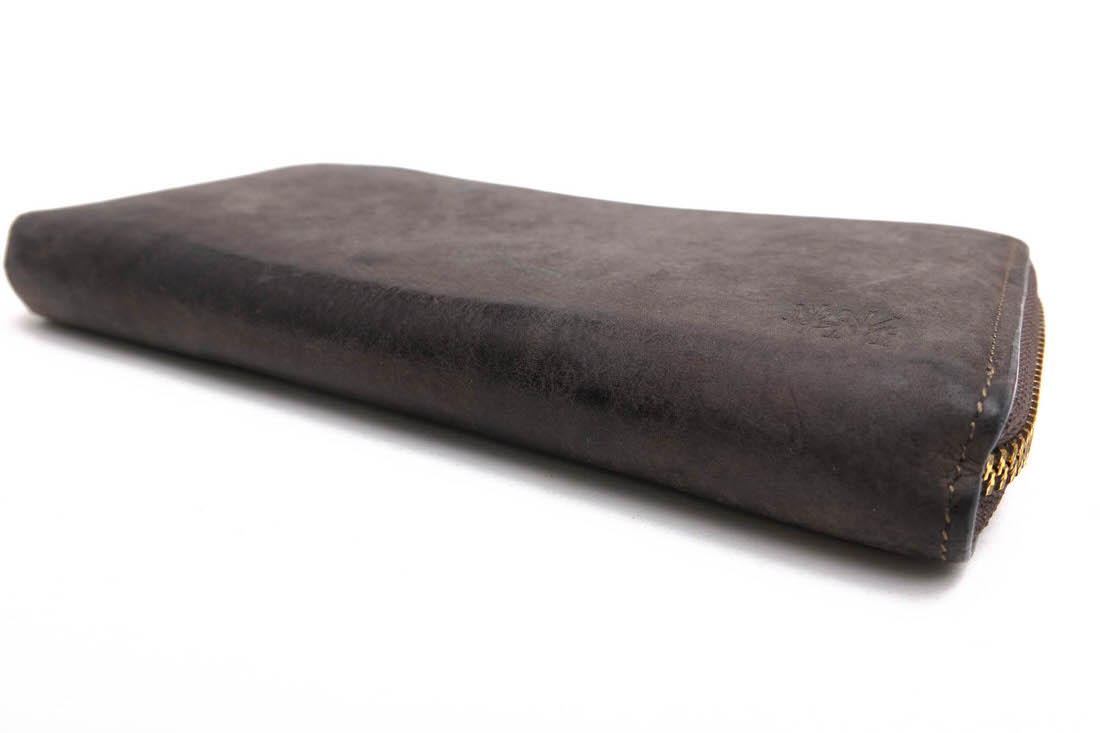 COCOMEISTER 長財布 ココマイスター GOOD OLD STANDARDZIP グッドオールド・スタンダードジップ スペイン産原皮ヌバックレザー 小銭入れあり ラウンドジップ ラウンドファスナー 【中古】