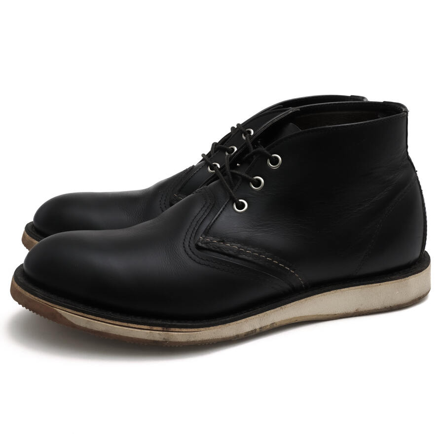 RED WING チャッカブーツ レッドウィング 3148 CLASSIC CHUKKA クラシック チャッカ Black Chrome Leather ブラッククロームレザー 牛革 グッドイヤーウェルト製法 プレーントゥ 【中古】