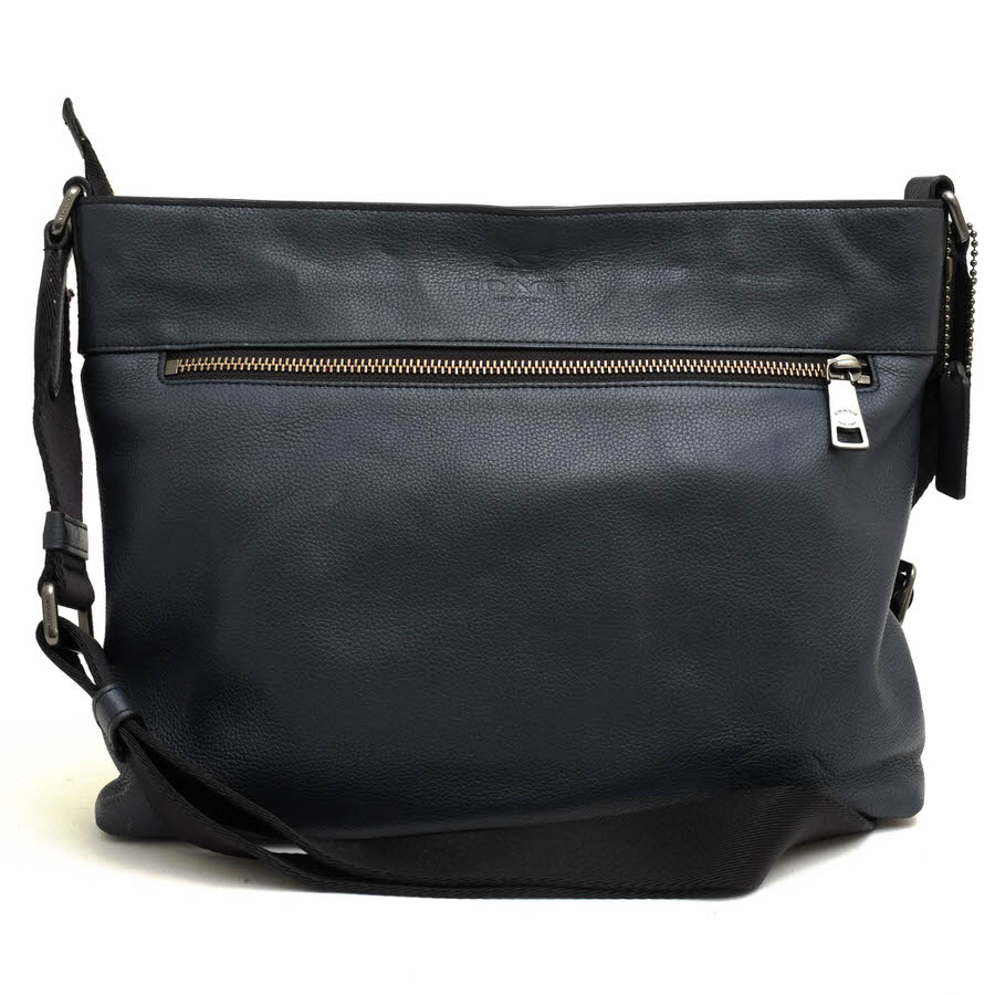 COACH - COACH ショルダーバッグ コーチ 71624 SAM CROSSBODY IN PEBBLE LEATHER サム クロスボディー リファインド ぺブルレザー 牛革 クロスボディ メッセンジャーバッグ シボ革 シュリンクレザー 【中古】