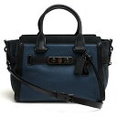 COACH ハンドバッグ コーチ 59505 SWAGGER スワッガー 27 ミックスド レザー ペブルドレザー 牛革 カーフ 2WAY ショルダーバッグ シボ革 シュリンクレザー 【中古】