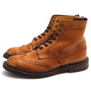 Tricker's レースアップブーツ トリッカーズ L5180 MALTON Brogue Boots モールトン カーフ 牛革 ダブルソール カントリーブーツ ウイングチップ ウイングチップ 【中古】(4)