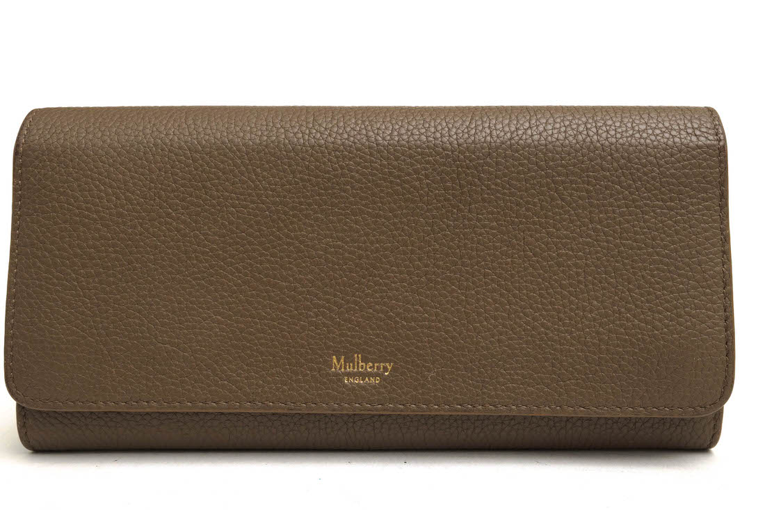 MULBERRY 長財布 マルベリー RL4440 205D614 Continental Wallet Small Classic Grain 牛革 カーフ ...