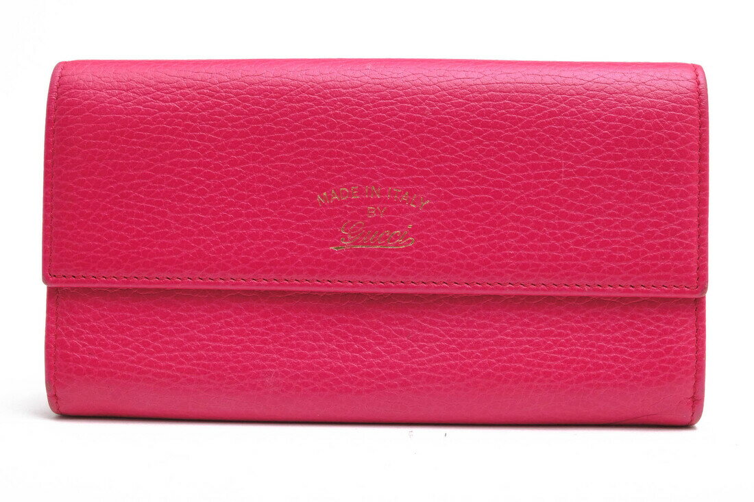gucci///////////////\' - GUCCI 長財布 グッチ 354496 SWING スウィング 牛革 カーフレザー 小銭入れあり シボ革 シュリンクレザー 【中古】