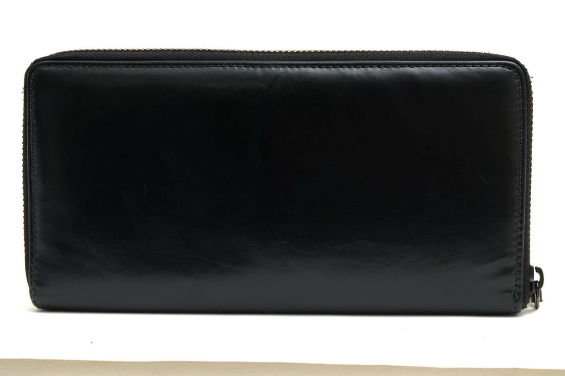 COMME des GARCONS 長財布 コムデギャルソン SA0110VB VERY BLACK 牛革 カーフ 小銭入れあり ラウンドジップ ラウンドファスナー ユニセックス 男女兼用 【中古】