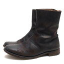 wjk サイドジップブーツ ダブルジェイケイ 897 lc94 Twist zip up boot イタリア トスカーナVesta社TIFONE オイルドヌバック ツイストジップ オイルド加工 レザーソール ヴィンテージ加工 【中古】