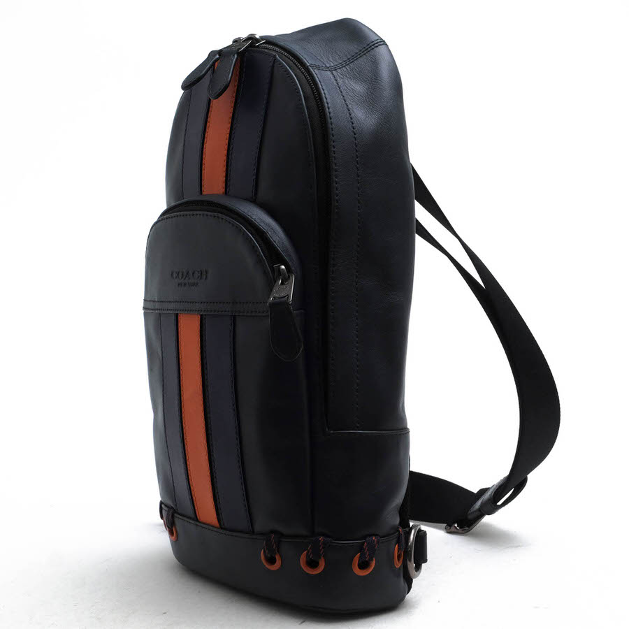 ブランディングのCOACH ショルダーバッグ コーチ F76867 Houston Pack With Baseball Stitch Sling 牛革 カーフ ベースボールステッチ ボディバッグ 【中古】｜アングル2