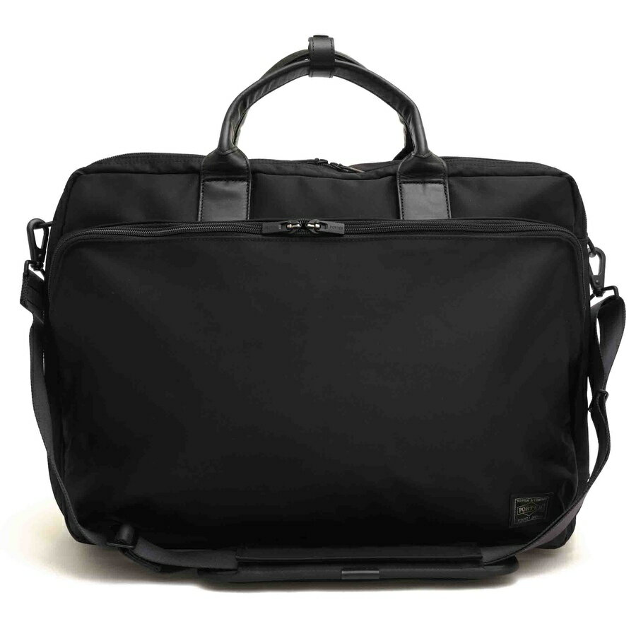 BRANDINGの全商品で利用可↓↓1%OFFクーポン↓↓PORTER ポーター 吉田カバン ビジネスバッグ メンズ 655-08296 TIME BRIEFCASE タイム コーデュラナイロンツイル テフロンファブリックプロテクター加工商品説明ホテルなどでお客様の鞄を預かるポーターという職業が 常に鞄に触れ、最も鞄の良さを知る者と考え、ブランド名に起用。吉田の技術と伝統をいかした吉田カバンのメインブランド。吉蔵が掲げた「一針入魂」を社是に、現在も在り続けています。それは、きちんとしたもの作りであり、海外生産をやらないことであり、物心両面に渡る職人さんへの配慮、そしてお客様との会話です。一針入魂は無くてはならない吉田カバンのバックボーンです。素材選びからデザイン、縫製に至るすべての工程に手を抜かないものづくりを実現するには熟練した職人の高い技術力が必要です。吉田カバンは、このこだわりに共感し、望むような鞄を作るのは日本の職人をおいて他にないと考え、ブランドを築き上げております。独特の素材感が魅力的なコーデュラナイロンに革を贅沢に組み合わせ、現代的なルックスに仕上げられている点がポイント。また、メイン素材に引裂き、摩擦強度に優れるコーデュラナイロンを用いることで、強度を高めると共に軽量性も実現しています。ノートPCとタブレット端末を別々に収納できる二段ポケットが備え、ペットボトルや折り畳み傘を整理して収納できるササマチ部分も設けられており、日々のビジネスユースや出張まで幅広くお使いいただけます。背面にキャリーバー通しを設けキャリーケースとのセットアップができ機能的な作りです。商品詳細◆ブランド名　PORTER◆サイズ詳細　横幅 約42cm、縦幅 約30cm、マチ 約9cm、ショルダーベルト長さ 約70-111cm◆仕様　本体：ファスナー開閉 前面：ファスナーポケット×1(内部：オープンポケット×2) メイン収納部：ベルクロポケット×2、ファスナーポケット×1、ペンホルダー×2、PCポケット×1(1仕切り2室)◆特徴　3WAY リュック ショルダーバッグ◆型番　655-08296 TIME BRIEFCASE タイム◆生産国　日本◆素材　上質なナイロン×革レザー◆素材詳細　表：コーデュラナイロンツイル（テフロンファブリックプロテクター加工・PVC加工）裏：ナイロンオックス（テフロンファブリックプロテクター加工）付属：牛キップ（クローム鞣し）◆色　ブラック 黒◆商品状態　中古品-良い◆付属品　ショルダーストラップ