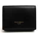 DOLCE＆GABBANA 財布 ドルガバ AZ607 BP2525 P.FOGLIO FRENCH FLAP 牛革 カーフ 小銭入れあり 三つ折り 【中古】