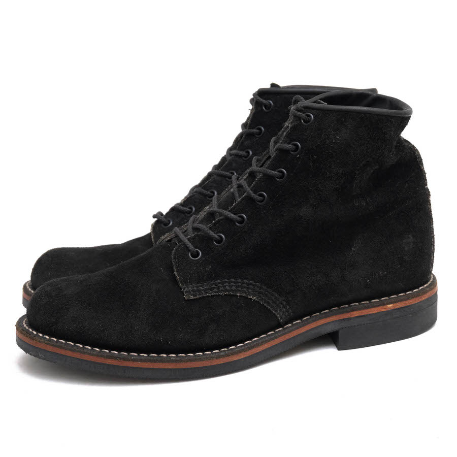 CHIPPEWA ワークブーツ チペワ 90049 6 SERVICE BOOT 6インチ サービスブーツ BLACK ODESSA REVERSE ブラック オデッサリバース 牛革 ニトリルイエロープラグ プレーントゥ Vibramソール グッ…