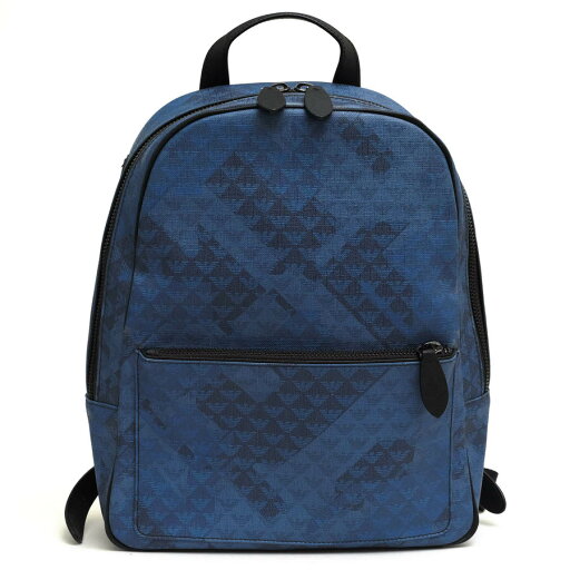 EMPORIO ARMANI リュック アルマーニ Y4O031 YN48J 一部牛革 イーグルロゴ デイパック 【中古】 EMPORIO ARMANI リュック アルマーニ Y4O031 YN48J 一部牛革 イーグルロゴ デイパック 【中古】