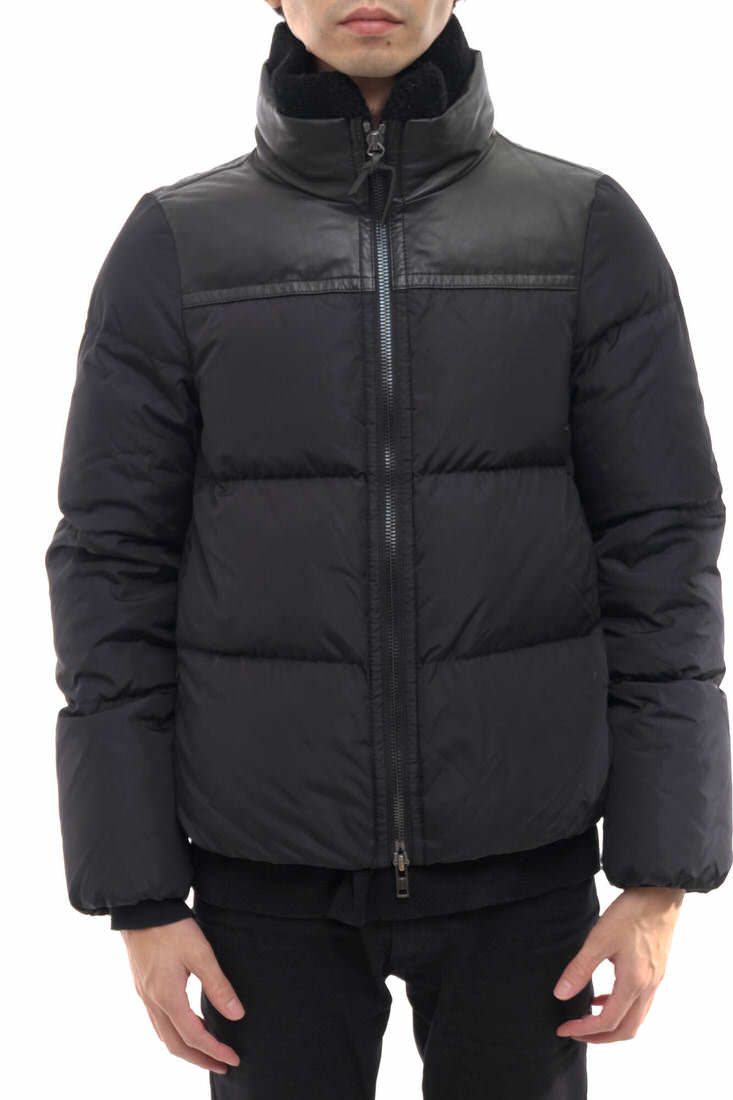 COACH ダウンジャケット コーチ 83124 Women's Legacy Down Puffer Jacket Coat Shearling Trim Full Zip レザーヨーク ショート丈 ボア 