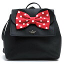 Kate Spade リュック ケイトスペード WKRU6608 minnie mouse small neema サフィアーノ 牛革 デイパック 【中古】
