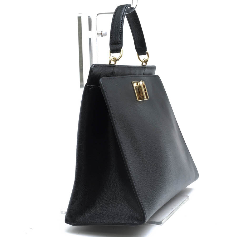 FURLA ハンドバッグ フルラ WB00654 1927 M TOP HANDLE 牛革 フォーマルバッグ 冠婚葬祭 【中古】