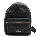 COACH リュック コーチ F38263 Mini Charlie Backpack in Pebble Leather ミニ チャーリー ペブルドレザー 牛革 シボ革 シュリンクレザー 【中古】