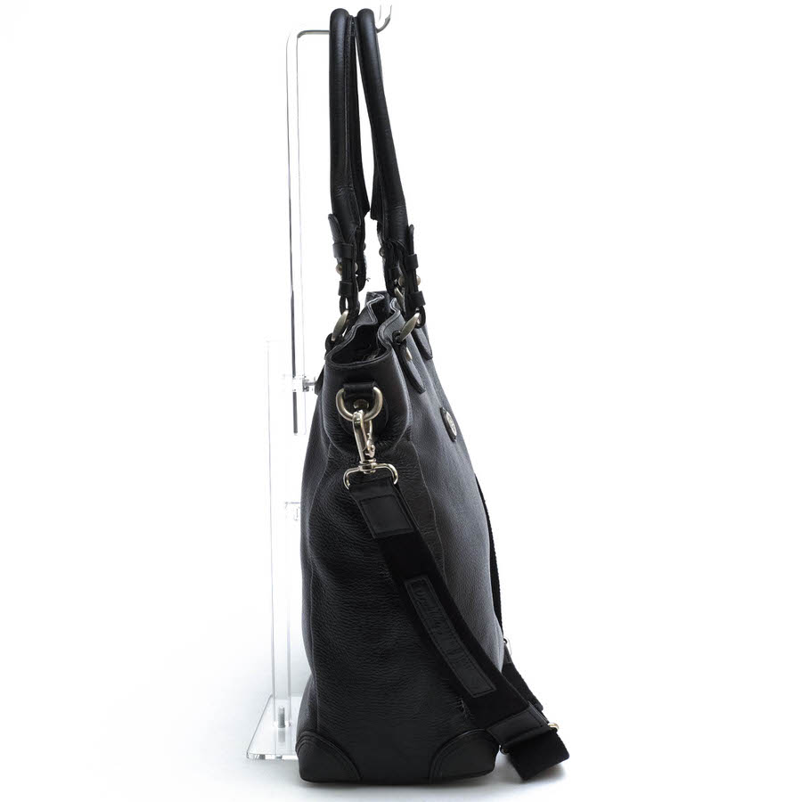 orobianco トートバッグ オロビアンコ 118-43-2155 シップス SHIPS別注モデル 牛革 ロゴ金具 2WAY ショルダーバッグ シボ革 シュリンクレザー 【中古】