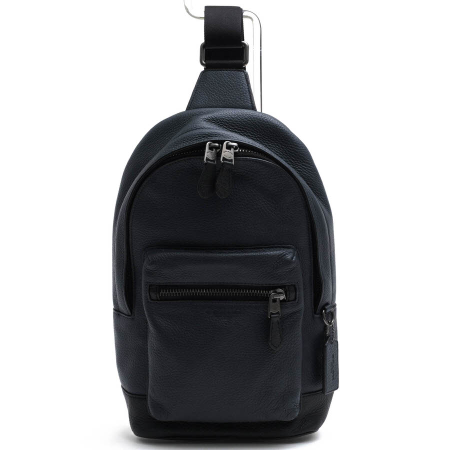 COACH - COACH ショルダーバッグ コーチ 2540 West Pack ペブルドレザー 牛革 クロスボディ ボディバッグ シボ革 シュリンクレザー 【中古】