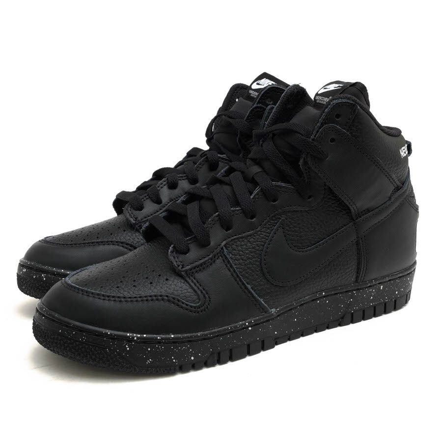 NIKE ハイカットスニーカー ナイキ DQ4121-001 DUNK HIGH 1985 ダンク ハイ UNDERCOVER アンダーカバー別注 Black 天然皮革 牛革 【中古】