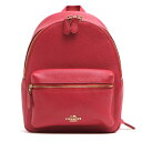 COACH リュック コーチ F38263 Mini Charlie Backpack in Pebble Leather ミニ チャーリー ペブルドレザー 牛革 シボ革 シュリンクレザー 【中古】