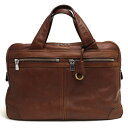 aniary ビジネスバッグ アニアリ 07-01000 Shrink Leather Brief 牛革 シボ革 シュリンクレザー 【中古】