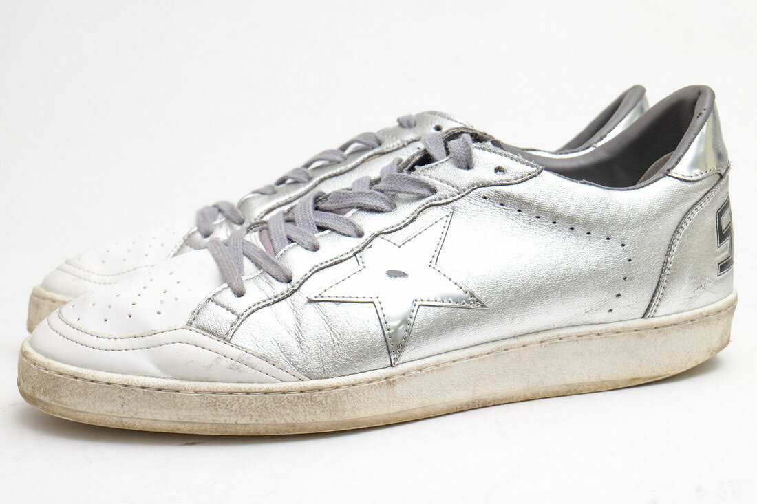 Golden Goose ローカットスニーカー ゴールデングース G28MS592 D1 BALL STAR 牛革 スター 【中古】