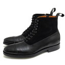 JALAN SRIWIJAYA [XAbvu[c WX 98590 11120 2TONE BOOT BLACK SUEDE  BLACK CALF v J[t LbvgD TChWbv _CiCg\[ yÁz