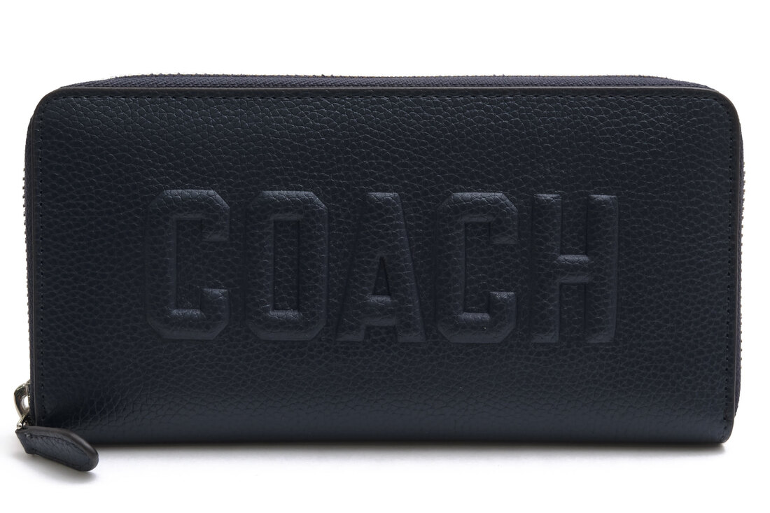 COACH 長財布 コーチ CW715Accordion Wallet With Coach Graphic ポリッシュドペブルレザー 牛革 コーチグラフィック 小銭入れあり ラウンドジップ ラウンドファスナー 