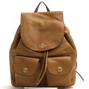 COACH リュック コーチ F29008 Billie Pebbled Leather Backpack ビリー ペブルドレザー バックパック ペブルドレザー 牛革 巾着型 シボ革 シュリンクレザー 【中古】(4)