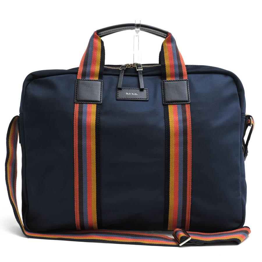 人気モデル✨ PaulSmith メンズ 2way ビジネスバッグ ネイビー系 人気モデル✨ PaulSmith メンズ 2way ビジネスバッグ ネイビー系