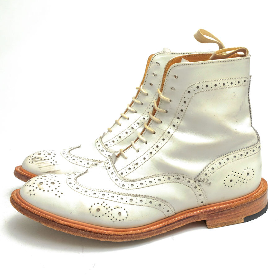 Tricker's レースアップブーツ トリッカーズ M6898 Brogue Boot Paul Smith ポールスミス別注 カーフ 牛革 内羽根式 カントリーブーツ ウイングチップ ウイングチップ グッドイヤーウェルト製法 【中古】