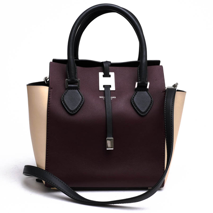 Michael Kors ハンドバッグ マイケルコース 31F4PMBT1T Miranda Color Block XS tote ミランダ 天然皮革 2WAY ショルダーバッグ 【中古】