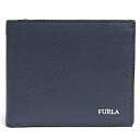 FURLA 財布 フルラ 01007633 MARTE マルテ 牛革 ボタニカル柄 小銭入れあり 二つ折り 【中古】