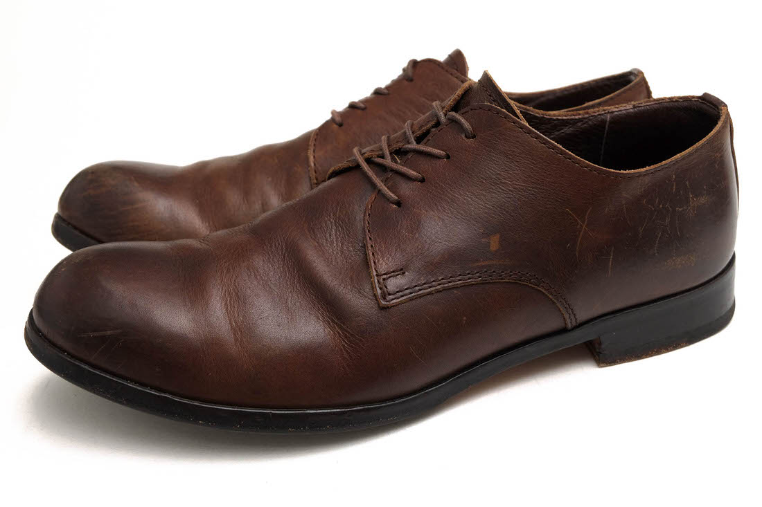 楽天ブランディングPADRONE ビジネスシューズ パドローネ PU7358-2001-11C DERBY PLAIN TOE SHOES JACK ヌメキップレザー フルベジタブル鞣し ダービーシューズ プレーントゥ マッケイ製法 【中古】