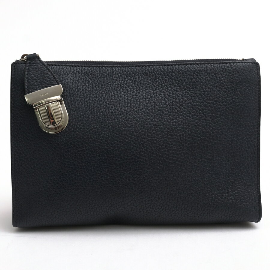 BALLY セカンドバッグ/クラッチバッグ バリー STEIN/00 イタリアンカーフスキン 牛革 シボ革 シュリンクレザー 【中古】