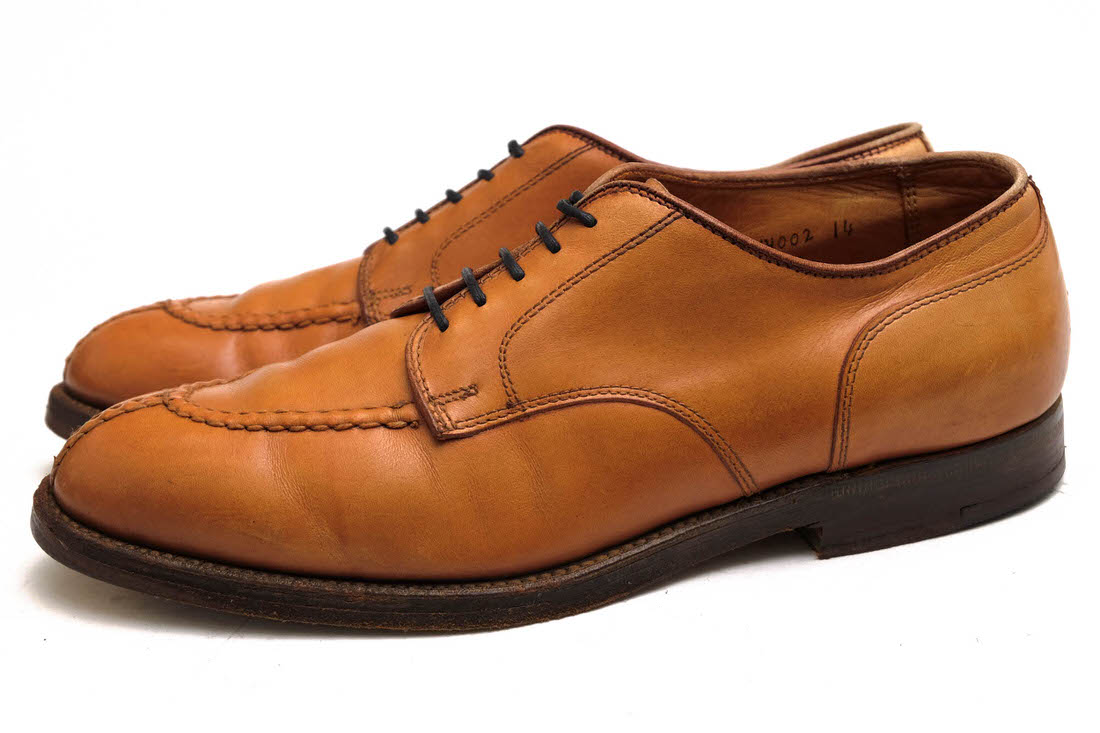 ALDEN ビジネスシューズ オールデン 962 Norwegian Front Blucher Oxford 牛革 カーフ スキンステッチ Vチップ レザーソール ハンドソーンウェルテッド製法 