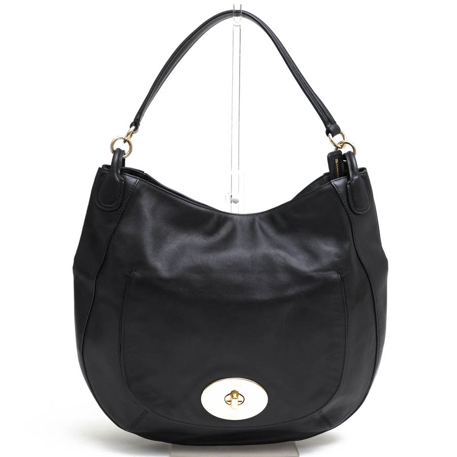 COACH ハンドバッグ コーチ 34656 Circle Hobo in Smooth Leather 牛革 スムースレザー ホーボーバッグ 肩掛け ワンショルダーバッグ 【中古】