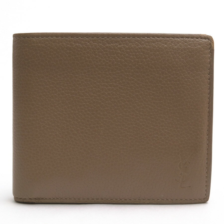 YVES SAINT LAURENT 財布 サンローラン 687104 Cassandre Shadow East/West Wallet With Coin Purse In Grained Leather カサンドラ シャドウ カーフレザー 牛革 小銭入れあり 二つ折り シボ革 シュリンクレザー 
