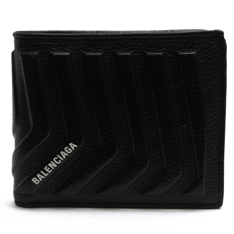 BALENCIAGA 財布 バレンシアガ 683426 Car Square Folded Wallet グレインカーフスキン 牛革 小銭入れなし 札入れ 二つ折り 