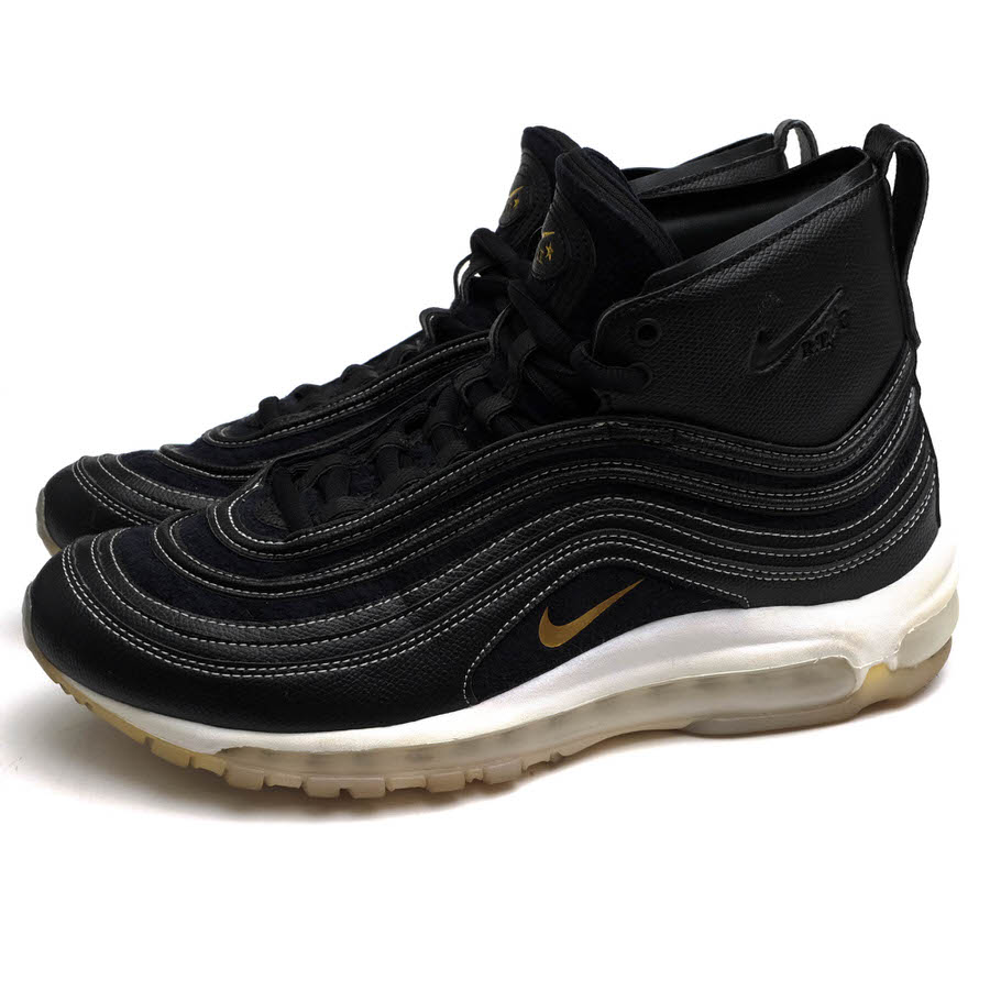 NIKE ハイカットスニーカー ナイキ 913314-001 AIR MAX 97 MID x R.T. エアマックス 97 ミッド Riccardo Tisci リカルド ティッシコラボ 牛革 ペブルドレザー 【中古】