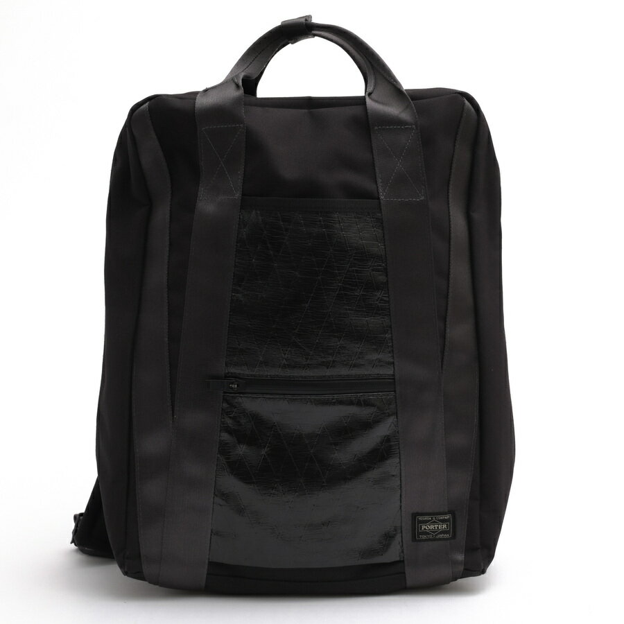 PORTER リュック ポーター 吉田カバン Code-002R Black Cross ブラッククロス 大人の逸品コラボ X-PACコーデュラ 2WAY トートバッグ ノートPC収納可 デイパック 【中古】