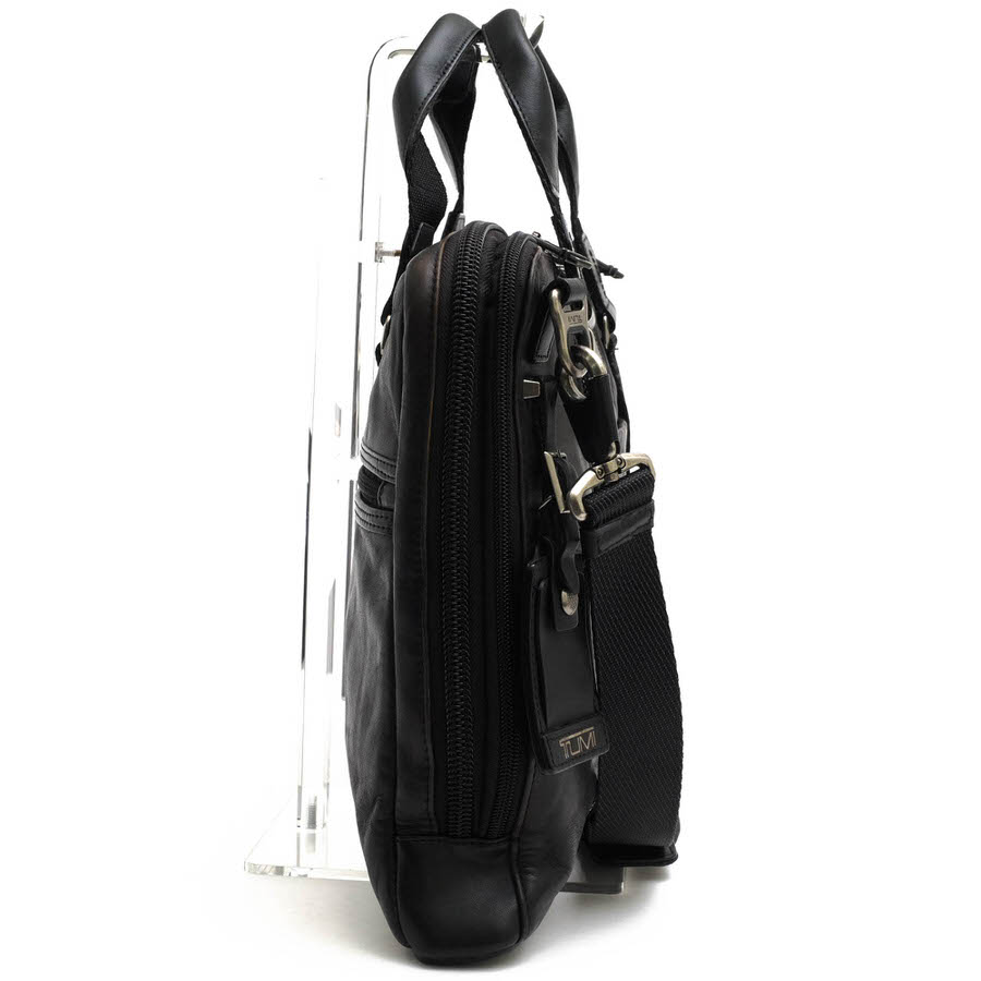 TUMI ビジネスバッグ トゥミ 932390DL Alpha Bravo Aviano Slim Briefcase アヴィアーノ スリム ブリーフ 牛革 カウレザー ノートPC収納可 2WAY ショルダーバッグ 【中古】